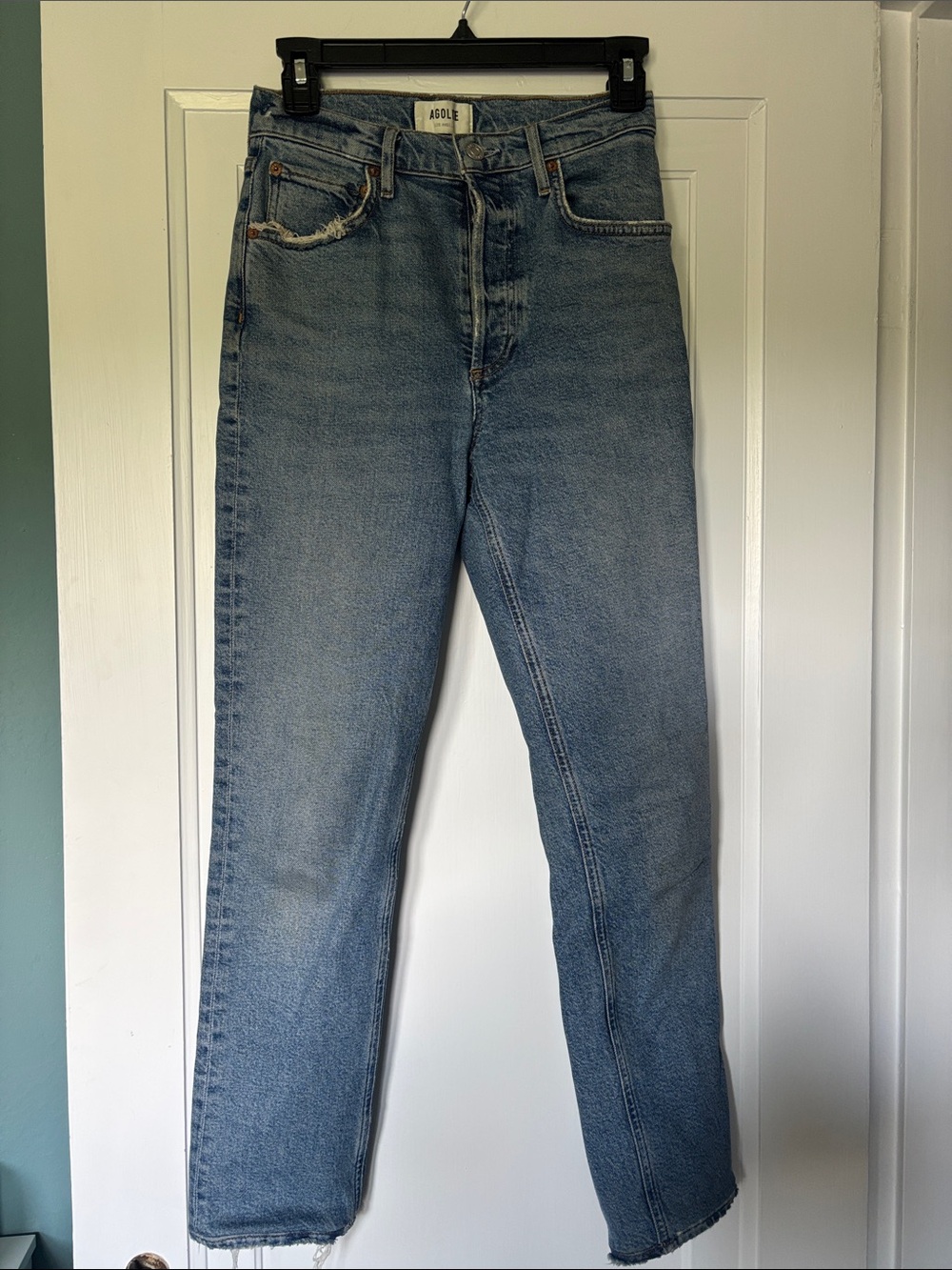 Agolde Vintage Light Blue Straight-Leg Jeans